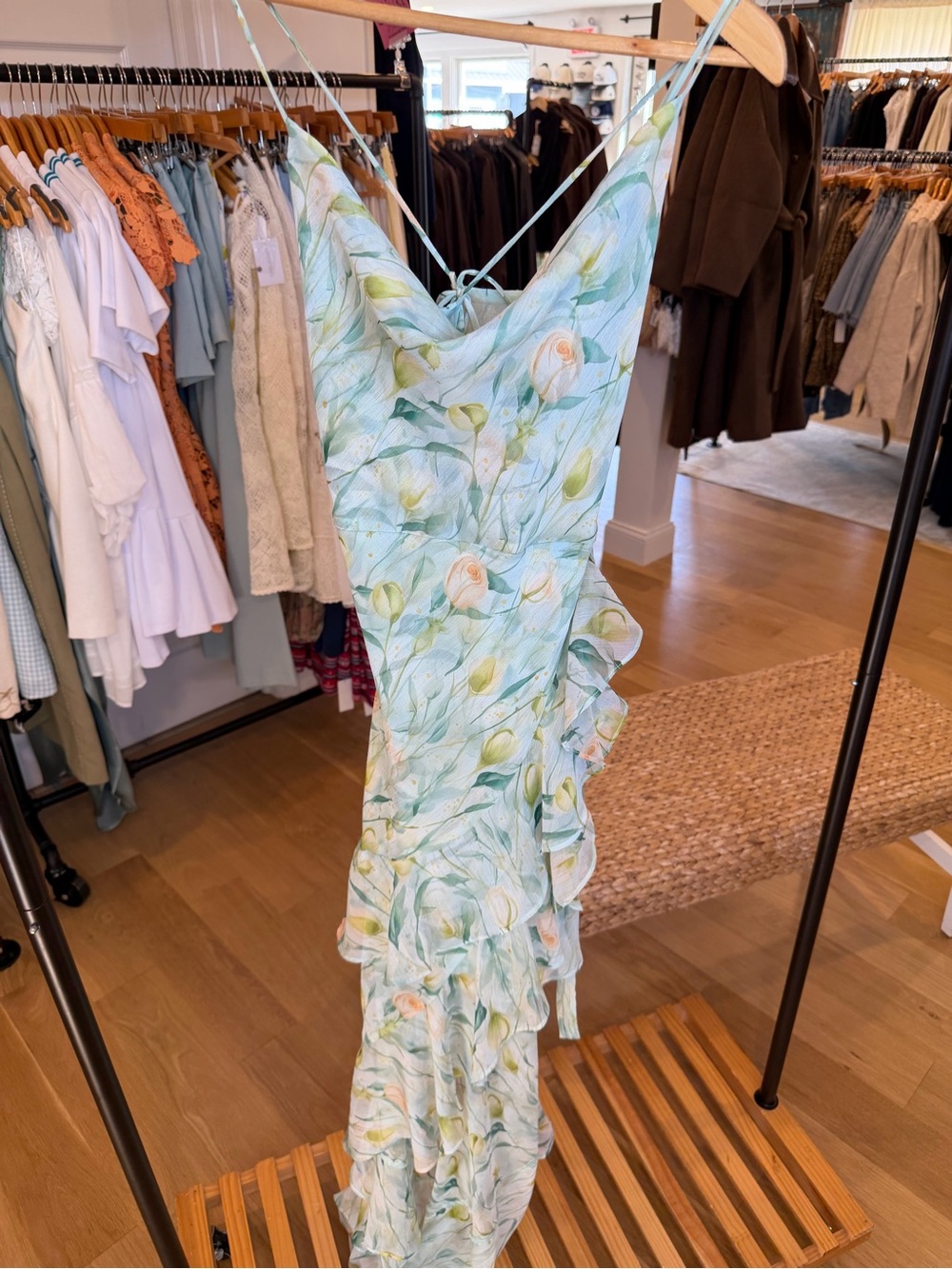 Candace Green Floral Dress | ASTR